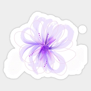 Flower cute purple Sticker